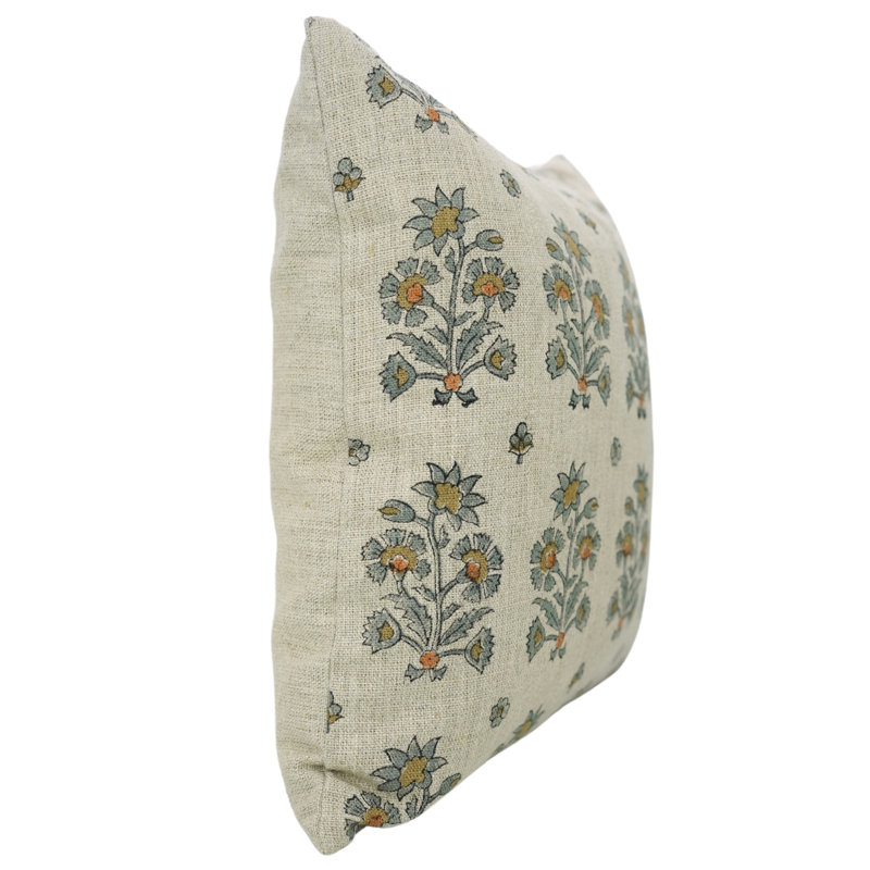 Housse de coussin en lin épais Fab Fabine, décoration d'automne (Sadabara), Gris, H 12 po x l 20 po, Rectangular