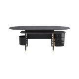 Frank Lloyd Wright Racine Executive Desk with Storage