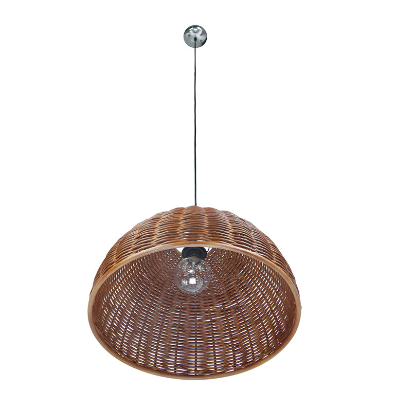 Hatsu 1 - Light Single Pendant, Rustic Brown