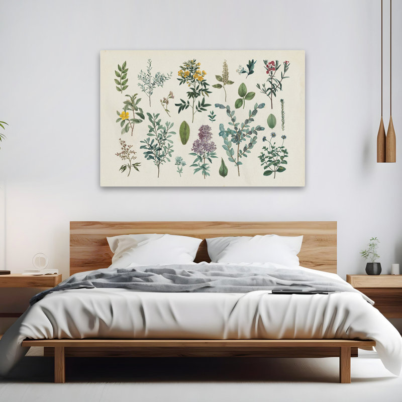 Fleurs botaniques - Jardin victorien IV, H 40 po x l 60 po