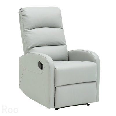 Fauteuil inclinable contemporain - similicuir noir