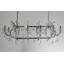 Lustre en acier inoxydable et cristal Barcelona