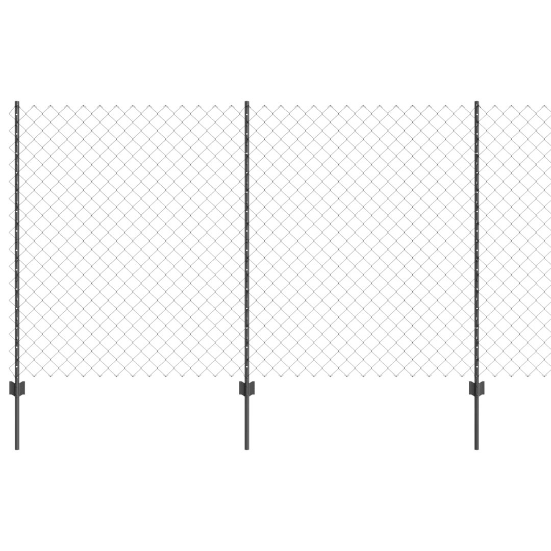 Vidaxl Fence With Posts Steel