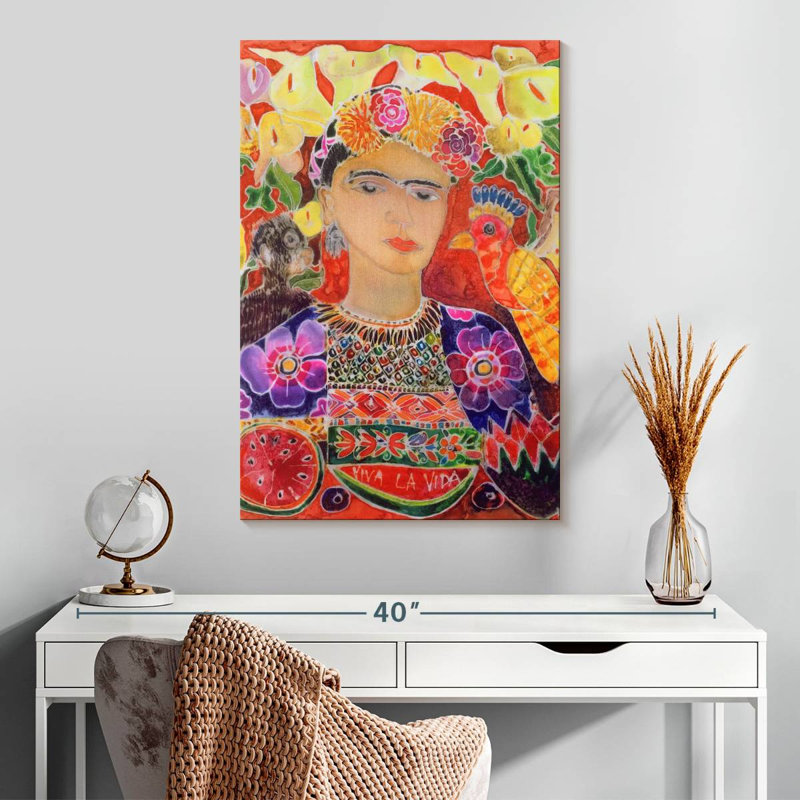 Leisha Respects To Frida Kahlo 2002, H 30 po x l 20 po