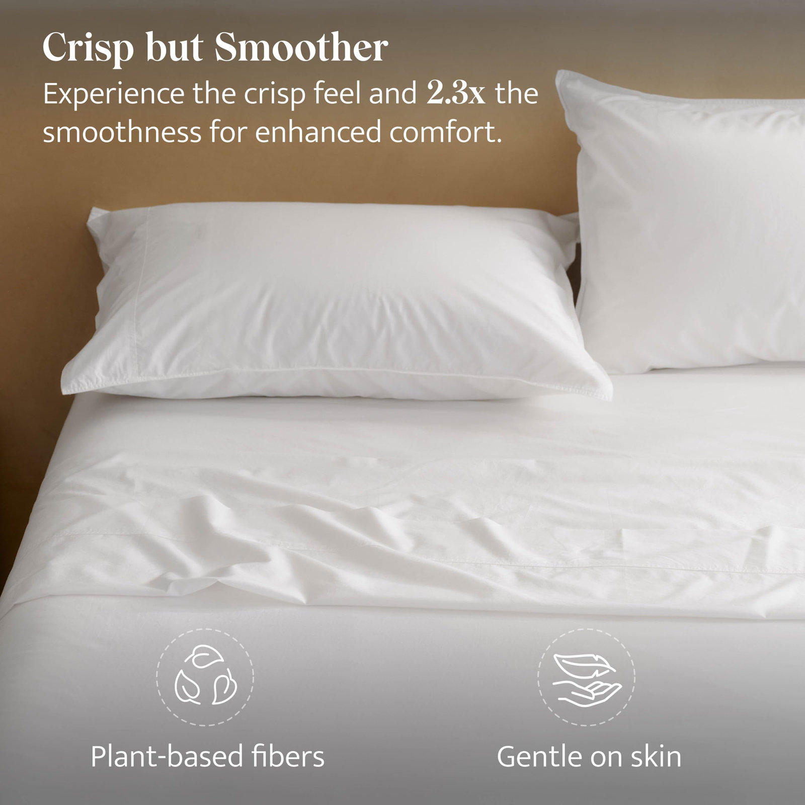 Double Stitch Sheet Set, Bright White, California King Sheet Set