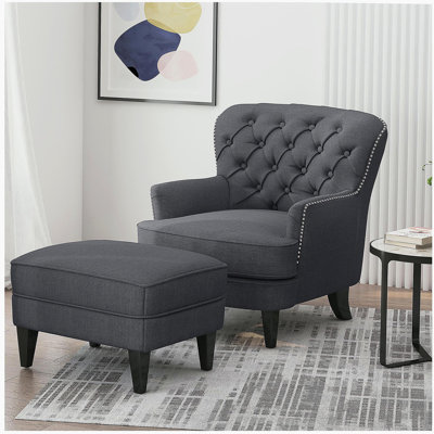 Fauteuil relaxant + repose-pieds