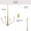Lustre moyen à quatre lumières Jheni-127380296-130774070