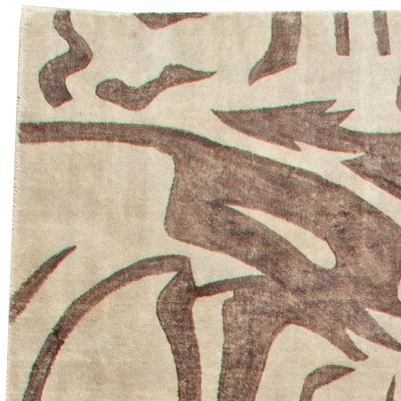 Modern One-of-a-Kind Rectangle 10'1" X 15'2" Hand Knotted Area Rug