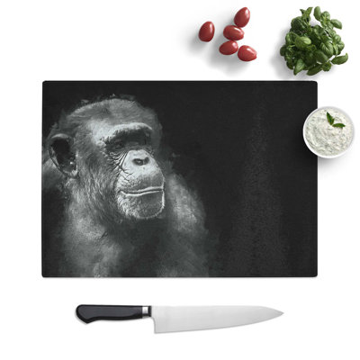Tempered Glass Ape Chopping Board
