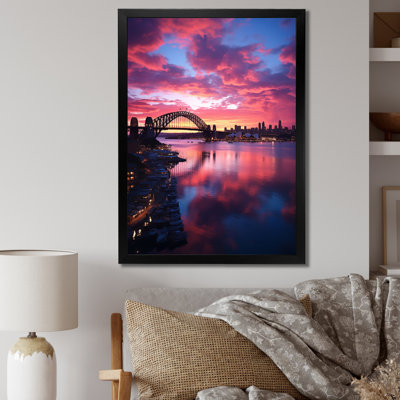 Australie, Sydney Harbour Sunrise, reproduction sur toile