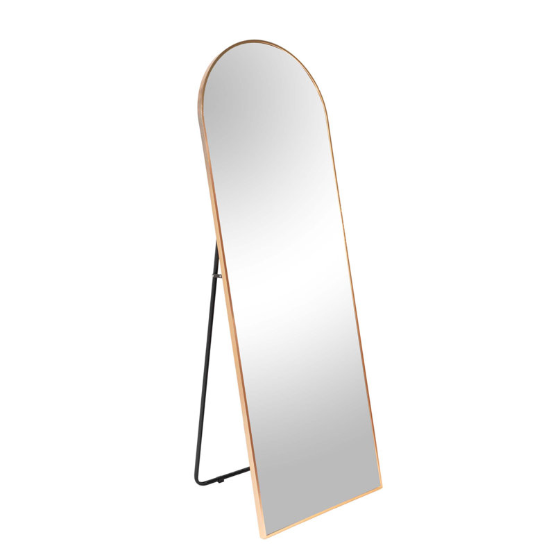Élégant miroir arqué pleine longueur 71 po x 31,5 po avec design incassable et antirouille, parfait pour les intérieurs modernes