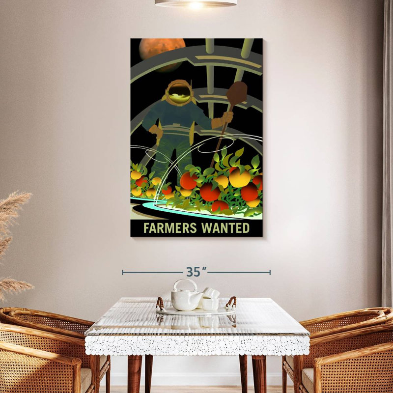 Oberle Mars Explorers Wanted Poster V, 48" H x 32" W