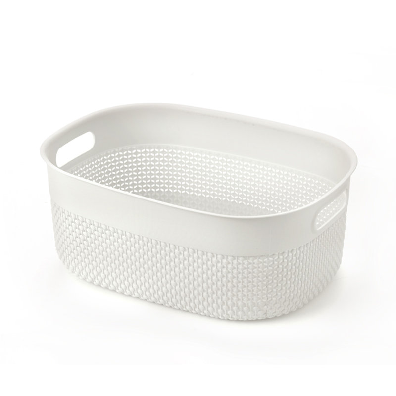 4 Pack Large Rebrilliant Plastic Decorative Bin, 4