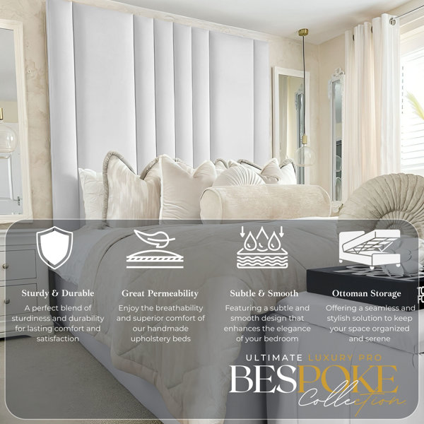 Britainsleep Apex Upholstered Ottman Storage Bed Frame | Wayfair.co.uk