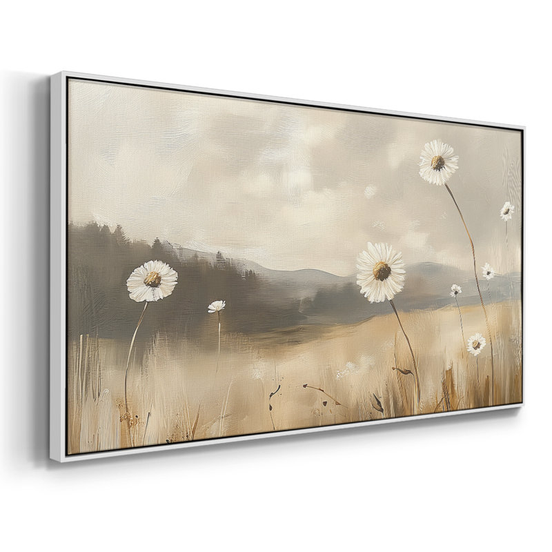Série paysage - CLIII - Galerie encadrée - prête à être accrochée, H 25 po x l 49 po, Blanc