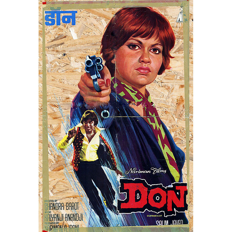 Bollywood Don - No Frame Print on Wood