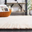 Tapis en laine / coton touffeté à la main Junieta ivoire / beige foncé-1022471978