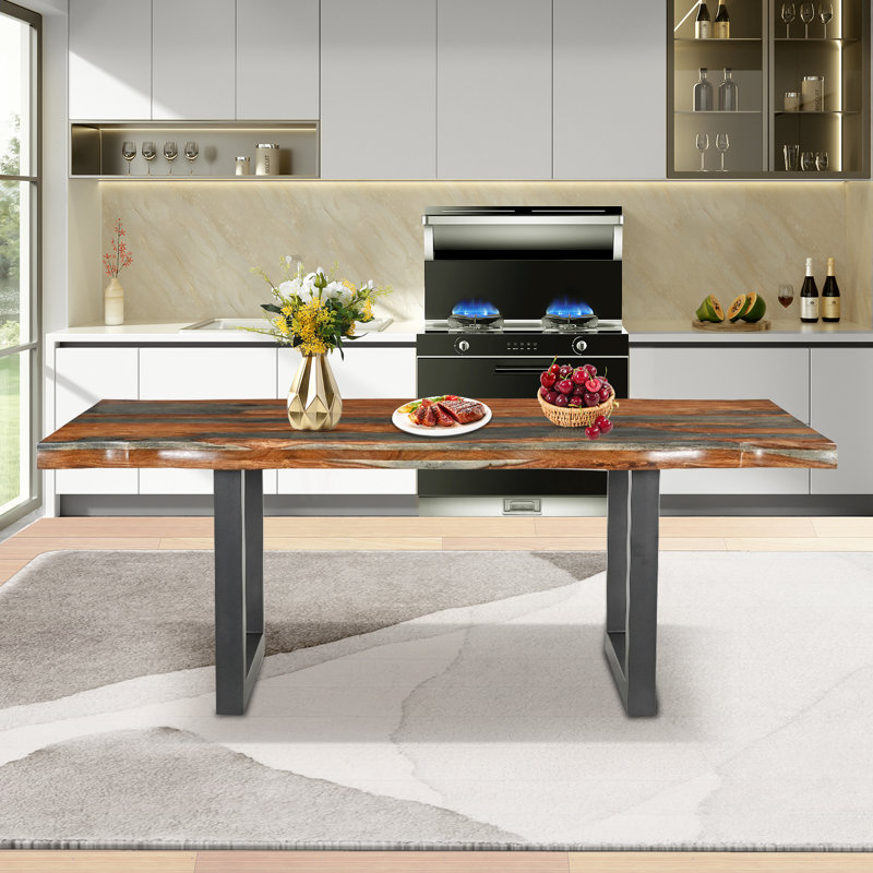 Table de salle à manger en bois massif