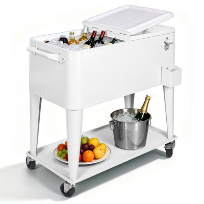 MeetingHome 80 Quarts Ice Chest with wheels