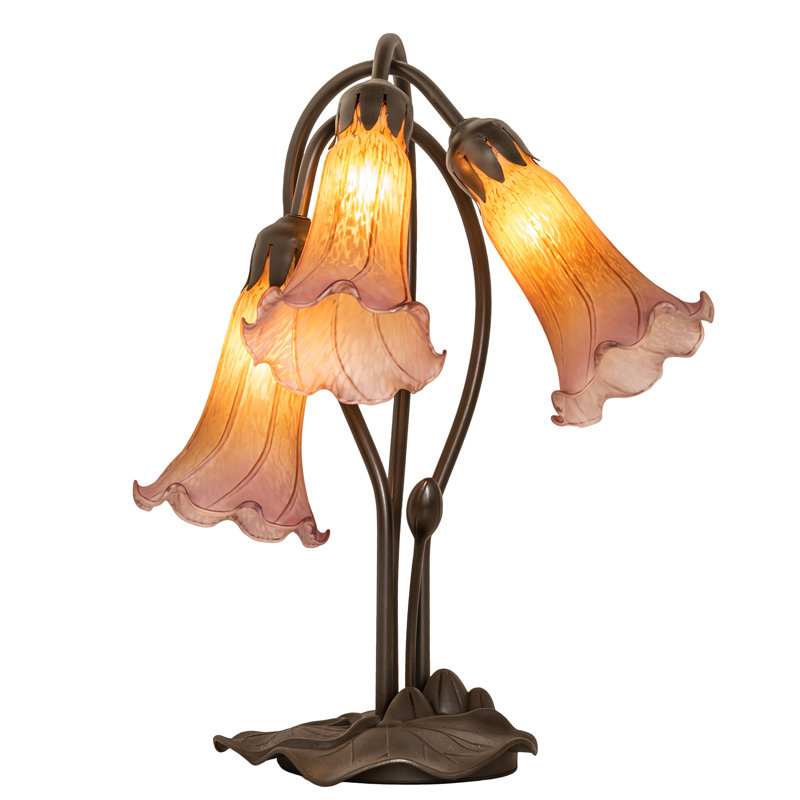 Wyndemere Table Lamp, Amber/Purple