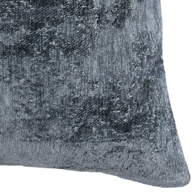 Antique Elegance Throw Pillow, Dark Blue Abstract