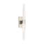 Sean Lavin Lassell 2-light single short wall sconce in polished nickel finish with crystal shades-1089851802