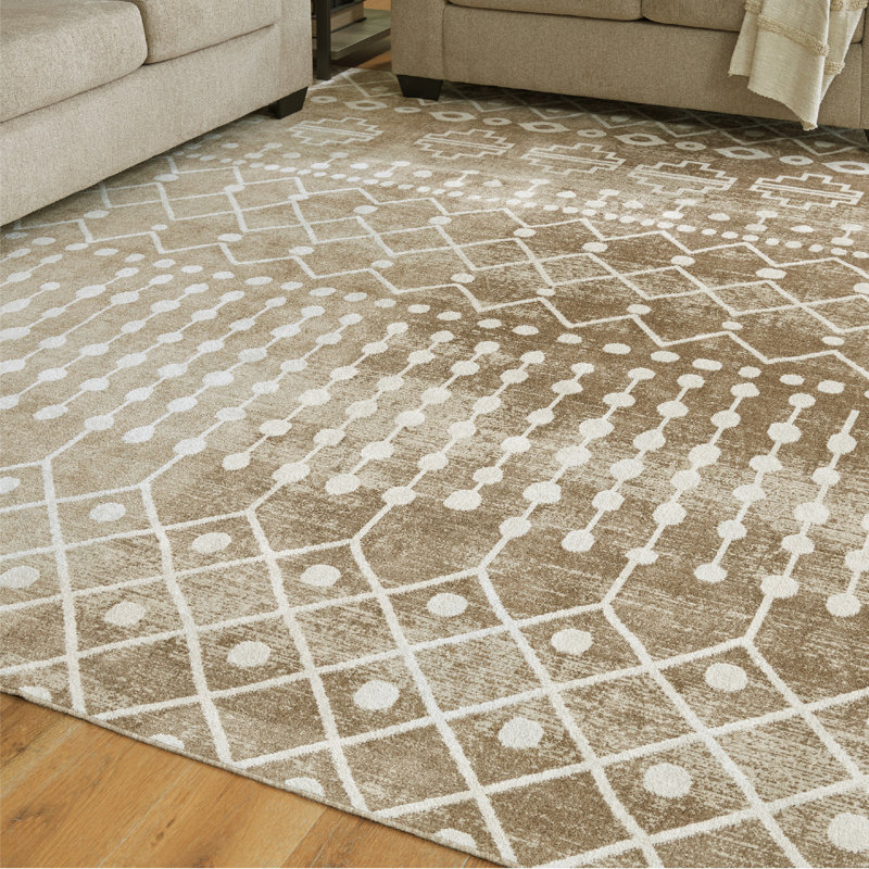 Vaudie Washable Indoor Rug, Rectangle 4'11" x 7'2"