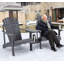 Chaises avec table et banc d'extérieur
