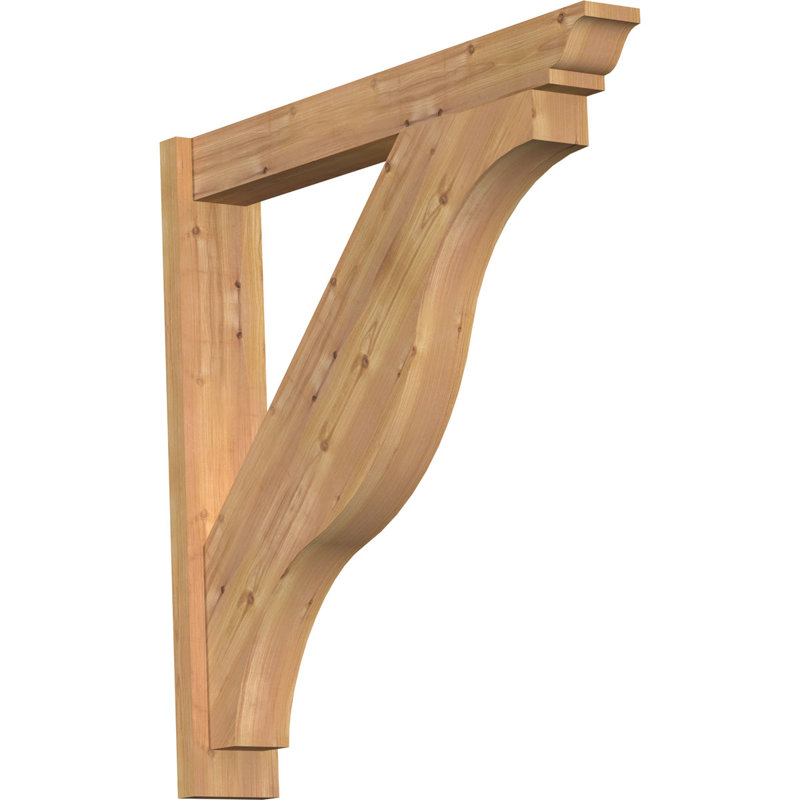Persienne Funston traditionnelle, Cèdre rouge de l'Ouest l 5 1/2 po (lisse), P 32 po x H 36 po