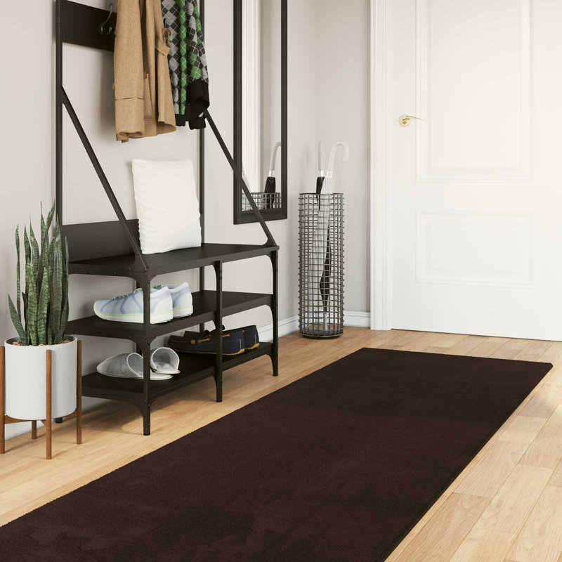 Rectangle cm Area Rug, Brown, Runner 80cm x 500cm