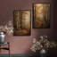 Autumn Birch Forest Path Warm Woodland Living Room Decor, 2 pièces, impression encadrée-774051389-774051390