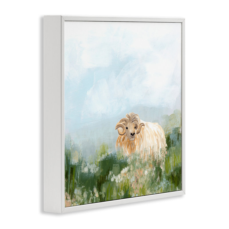 Art de giclée encadrée par June Erica Vess, Giclée encadrée blanc bord de mer, H 17 po x l 17 po