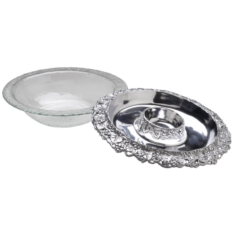 Arthur Court Designs Grape Aluminum Serving Bowl