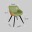 Ensemble de table basse 29,53 po en bois aggloméré et 2 chaises en polyuréthane, table de salle à manger intégrée au tambour et chaises en métal-1348494823
