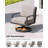 Patio Swivel Armchair, Never-Rust Aluminum Swivel Sofa Chair with Thick Cushion, Wide Seating Outdoor Sofa Chair Backyard Club Chair for Poolside, Porch, Indoor, Dark Bronze