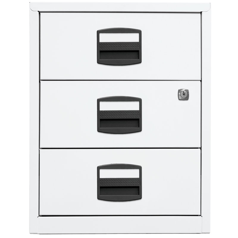 41.3cm Wide 3 -Drawer File Cabinet, White
