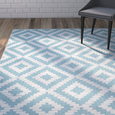 Harlow Hand Woven Cotton Geometric Rug