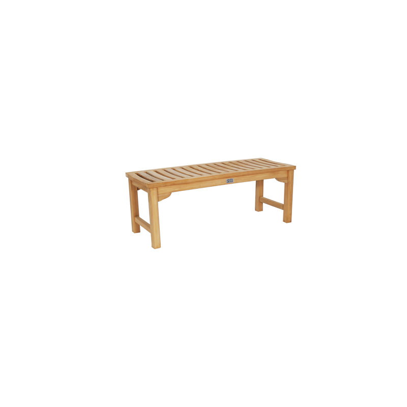 47'' W Wood Shower Bench
