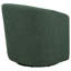 Chaise d'appoint pivotante rembourrée en tissu Mossbrook - vert-2092334390