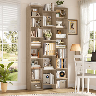 Bibliothèque Beetner H 71,3 "à 8 niveaux, tablettes multimédia (tablettes réglables)