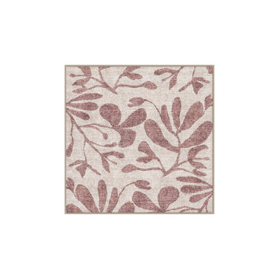 Benjain Washable Floral Indoor Rug
