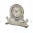 Traditional Analog Wood Quartz Tabletop Clock in White