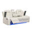 Ensemble de salon en similicuir 3 pièces-908951641