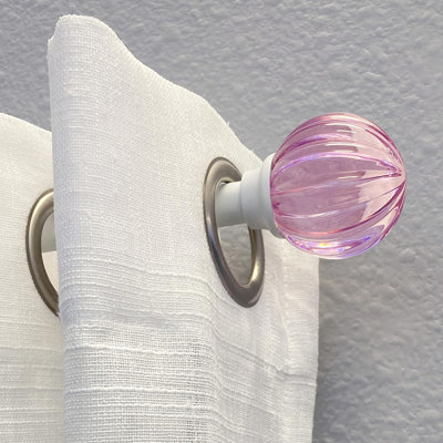 Set Of Slotted Spherical Curtain Rods