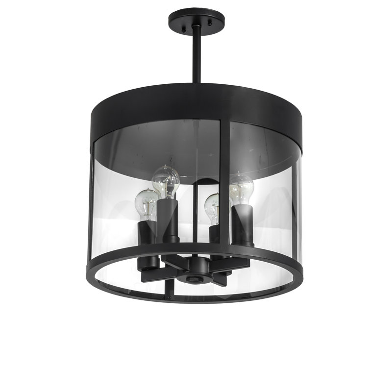 Cilindro 4 - Light Solar Black Cylinder Pendant