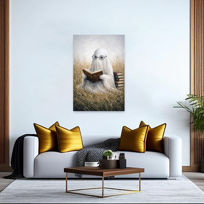 Art mural contemporain fantaisiste et fantaisiste, 60" H x 40" W
