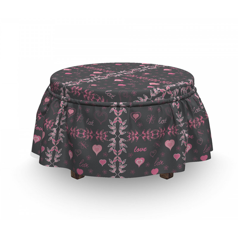 Housse pour repose-pieds love spring