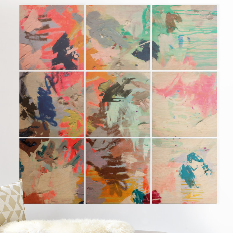« really » par kent youngstrom-unframe, impression d’art graphique sur bois, H 60 po x l 60 po x p 0,5 po