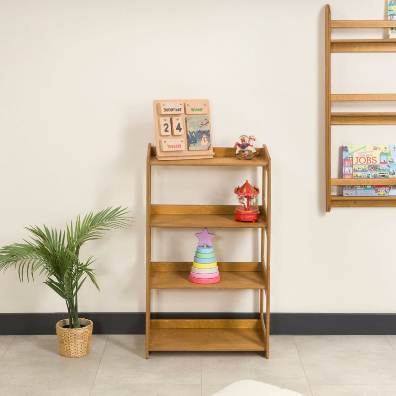 Étagère de rangement pour jouets en bois massif Montessori