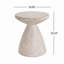 Table d'appoint légère en béton pour l'intérieur et l'extérieur